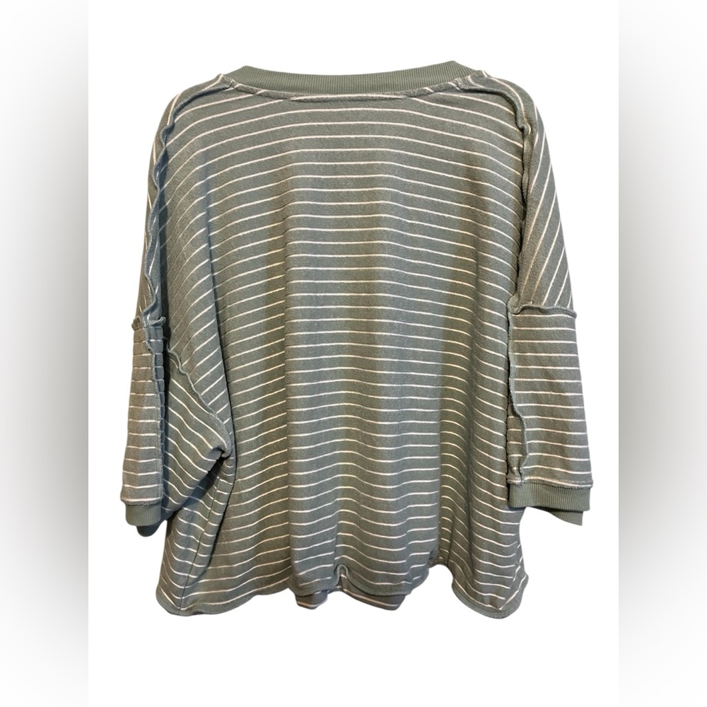 FREE PEOPLE MATILDA STRIPED TERRY CARDIGAN - Picture 6 of 16
